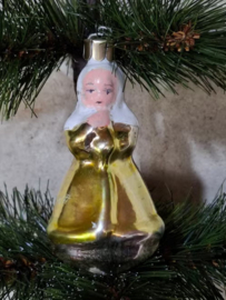 Oude Antieke Vintage Kerstbal 9833 USSR Meisje