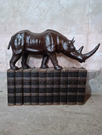 Oude Antieke Lederen Rhino Neushoorn Liberty of Londen