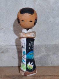 Oude Vintage Japanse Kokeshi Houten Pop Doll
