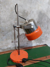 Oude Vintage Industriele Lamp Bureaulamp Oranje