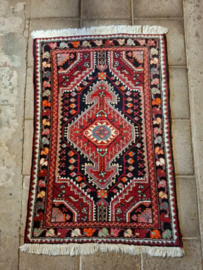 Oud Vintage Perzisch Tapijt Vloerkleed - Shiraz Iran