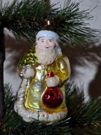 Oude Antieke Vintage Kerstbal 10104 USSR Kerstman
