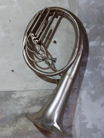 Oude Vintage Koperen Bombardon Muziekinstrument Bas Tuba