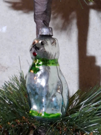 Oude Antiek Vintage Kerstbal 102787 USSR Kat Poes