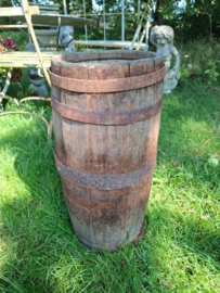 Oude Brocante Houten Karnton Karn Ton Duigen Vaas