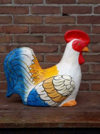 Oude Vintage Papier Mache  Dier Kip - Haan