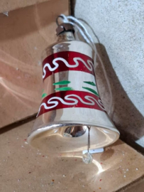 Oude Antiek Vintage Kerstbal 8091 Klokje
