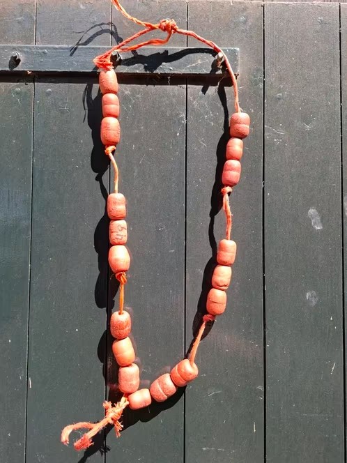 Oude Vintage Visnet Drijvers aan Touw