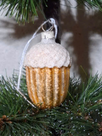 Oude Antiek Vintage Kerstbal 10191 Dennenappel