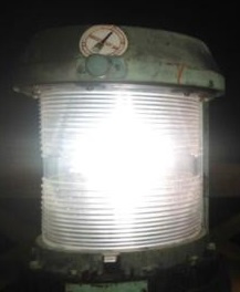 Oude Industriele Scheepslamp Toplicht Navigatielicht