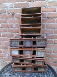 Oude Brocante Metalen Bakvorm Bakblik Bakje