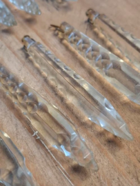 Oude Brocante Kristallen van Kroonluchter Glas