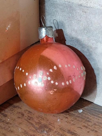 Oude Antiek Vintage Kerstbal 6889 Bloem