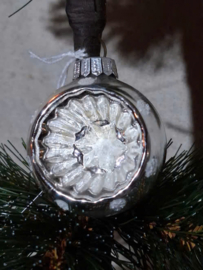 Oude Antiek Vintage Kerstbal 10025 Deukbal