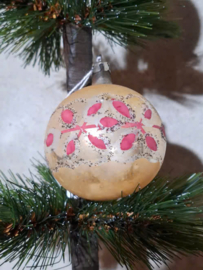 Oude Antiek Vintage Kerstbal 10437 Goud