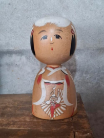Oude Vintage Japanse Kokeshi Houten Pop Doll Eijko