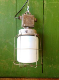 Oude Industriele Lamp Hanglamp Kooilamp Melkglas