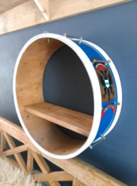 Oude Muziektrommel Trommel Drum Wandkastje GPH