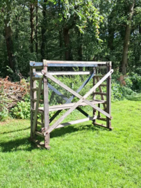 Oude Vintage Houten Steiger Bouwsteiger Wandrek
