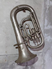 Oude Vintage Koperen Bugel Muziekinstrument