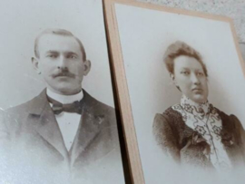 Oude Antieke Set Carte de Visite