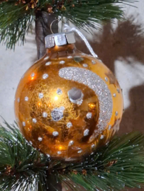 Oude Antiek Vintage Kerstbal 10062 Maan