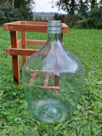 Oude Vintage Gistfles Dame Jeanne Glazen Fles