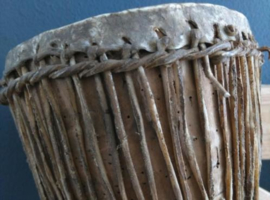 Oude Antieke Trommel Drum Bougarabou uit Guinea