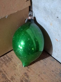 Oude Antiek Vintage Kerstbal 8174 Pegel Groen