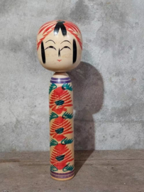 Oude Vintage Japanse Kokeshi Houten Pop Doll Naruko