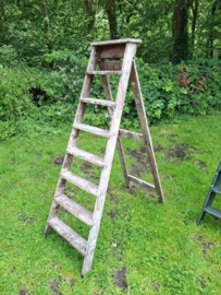 Oude Vintage Schilderstrap Trap Naturel