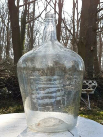 Oude Vintage Gistfles Dame Jeanne Glazen Fles