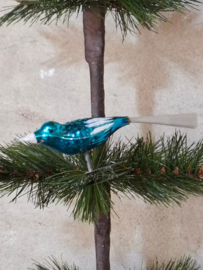 Oude Antiek Vintage Kerstbal 9979 Vogel op Clip