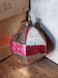 Oude Antiek Vintage Kerstbal 6472 Lampion