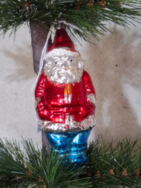 Oude Antiek Vintage Kerstbal 8945 Kerstman XL