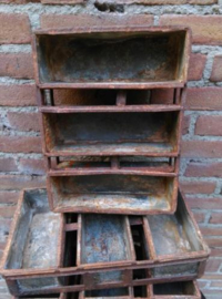 Oude Brocante Metalen Bakvorm Bakblik Bakje