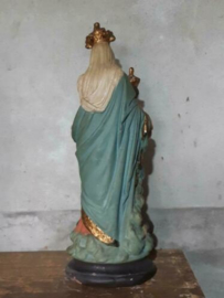 Oude Antiek Maria des Victoires Beeld Mariabeeld