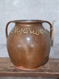 Oude Antiek Vintage Waterkruik Kruik Aardewerk Hongarije
