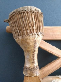 Oude Antieke Trommel Drum Bougarabou uit Guinea