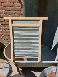 Oude Brocante Vintage Zinken Wasbord Roemenie