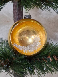 Oude Antiek Vintage Kerstbal 9898 Deukbal