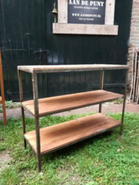 Oud Vintage Industrieel Rek Wandkast Wandrek Kast