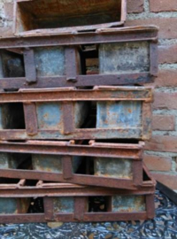 Oude Brocante Metalen Bakvorm Bakblik Bakje