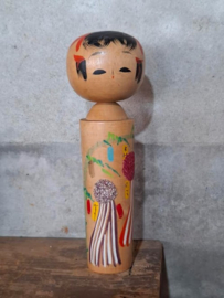 Oude Vintage Japanse Kokeshi Houten Pop Doll Toogatta