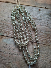 Oude Antieke Kerstbal 8412 Kralenslinger Kralenketting Kralen Slinger Zilver