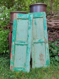Oude Brocante Set Luiken Patina Hardhout IBIZA