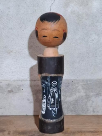 Oude Vintage Japanse Kokeshi Houten Pop Doll