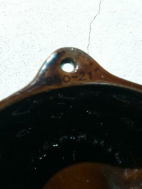 Oude Brocante Vintage Puddingvorm West Germany Bruin