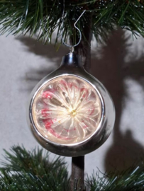 Oude Antieke Kerstbal 8510 Ajeko Deukbal Zonnetje