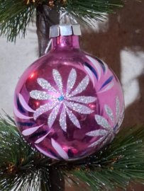 Oude Antiek Vintage Kerstbal 10067 Lila